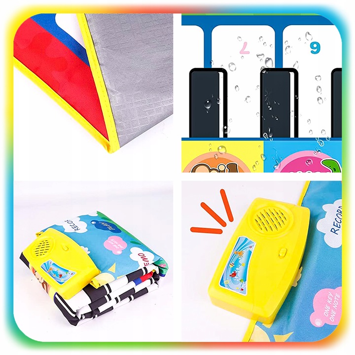 MATA DO TAŃCZENIA MUZYCZNA Pianino Interaktywna Gra dla Całej Rodziny