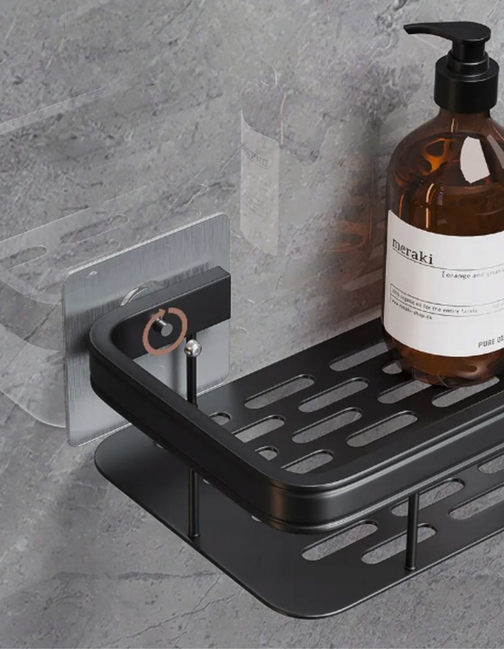 2 SZT PÓŁKA WISZĄCA SAMOPRZYLEPNA LOFT ŚCIENNA ŁAZIENKOWA POD PRYSZNIC