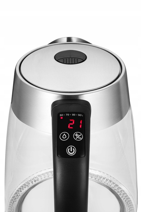 Czajnik elektryczny SZKLANY REGULACJA TEMPERATURY LCD DOTYKOWY PANEL 1,8 L