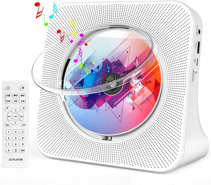 Wszechstronny odtwarzacz CD z Bluetoothem Wbudowane podwójne głośniki HiFi