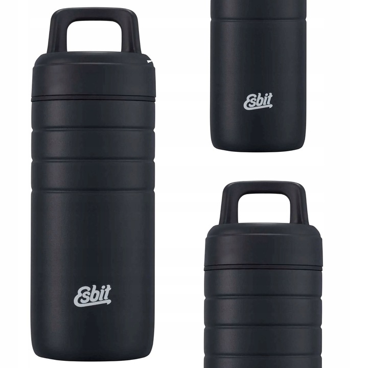 ESBIT KUBEK MAJORIS THERMO MUG 0,45 L CZARNY, STAL NIERDZEWNA