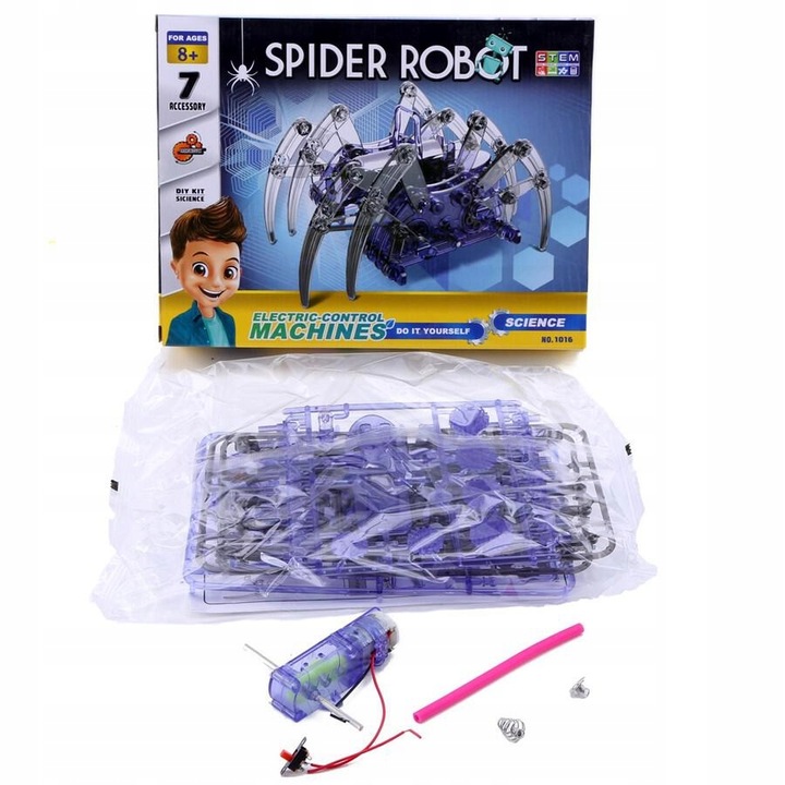 TG60705 ROBOT SOLARNY PAJĄK MODEL DO SKŁADANIA EDUKACYJNY POJAZDY SOLARNE R