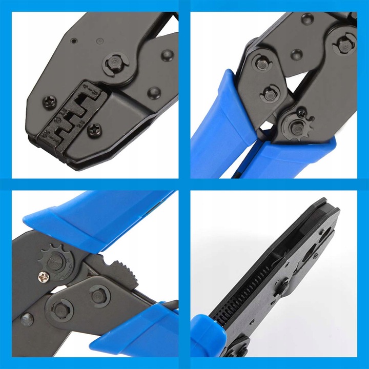 Zaciskarka praska DO KABLI przewodów TULEJEK końcówek konektorów 0,5 - 6,0