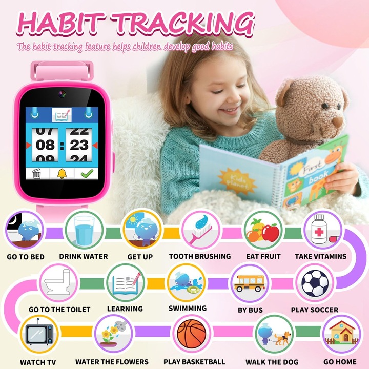 Multi-functional Smartwatch for Girls 3-10 Years Old with Camera and Music