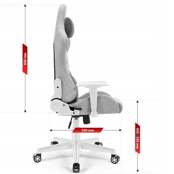 FOTEL GAMINGOWY DLA GRACZA BIUROWY HELL'S