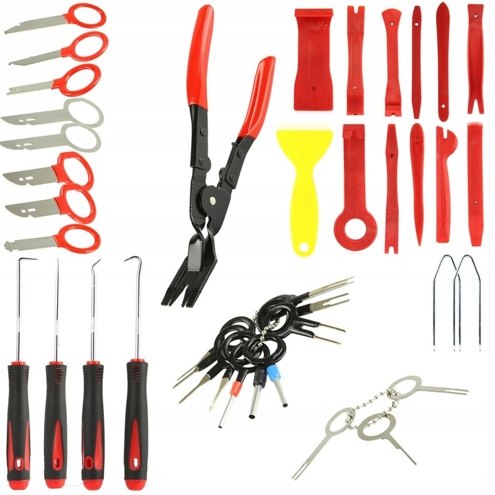 ŚCIĄGACZE DO TAPICERKI ZESTAW ŚCIĄGACZY 43EL ŁYŻKI