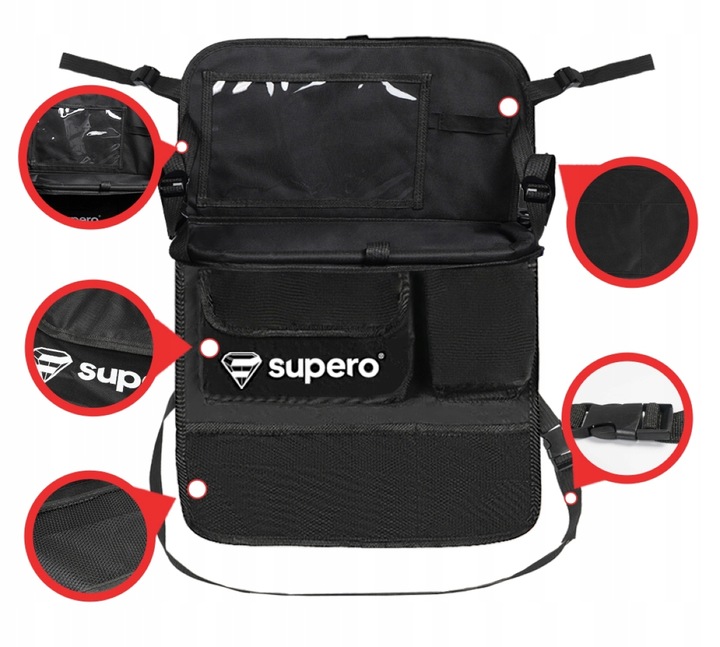 Organizer samochodowy na fotel oparcie tył dla dziecka do auta ochraniacz