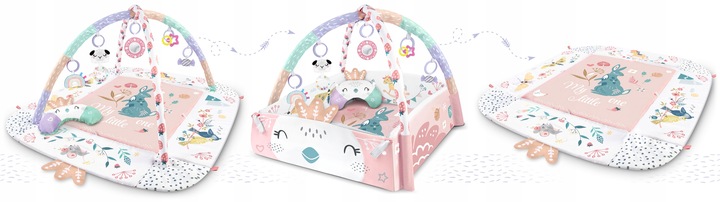 MATA EDUKACYJNA INTERAKTYWNA NUKIDO DLA DZIECI DUŻA 3w1 GRATIS PODUSZKA