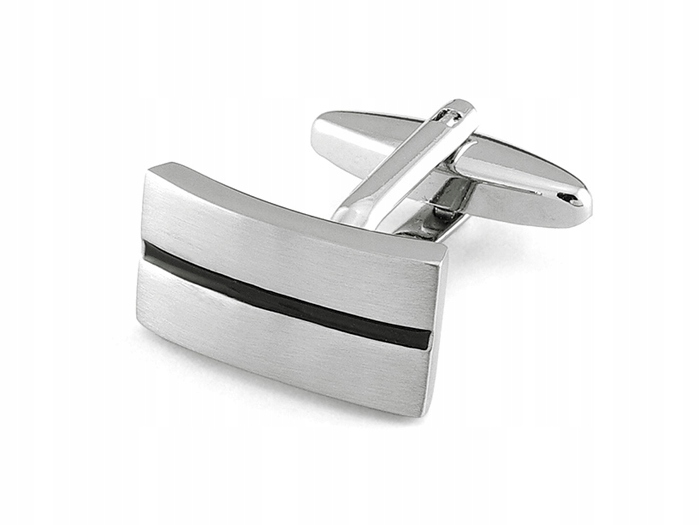 STALOWE SPINKI + PUDEŁKO Modne Męskie do Mankietów Koszul Matowe GREG d6-12