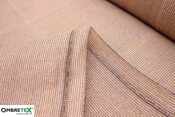 Siatka Cieniująca 1,5x30m Osłonowa Osłona Na Ogrodzenie Balkon Płot Beżowa