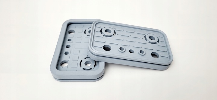 Górna guma uszczelka 125 x 75 mm " X " do bloków ssawnych, zamiennik