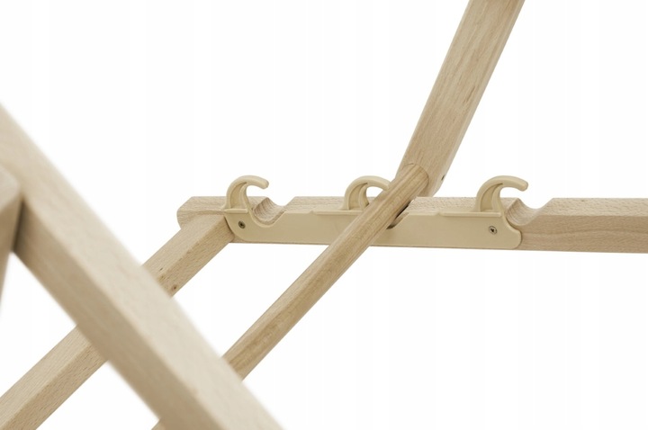 Leżak Drewniany AKWARELA NA CZARNYM Ogrodowy Plażowy Tarasowy Bukowy