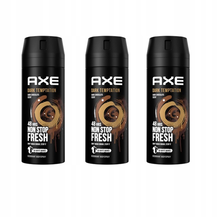 AXE Dezodorant dla Mężczyzn Dark Temptation 150ml x3