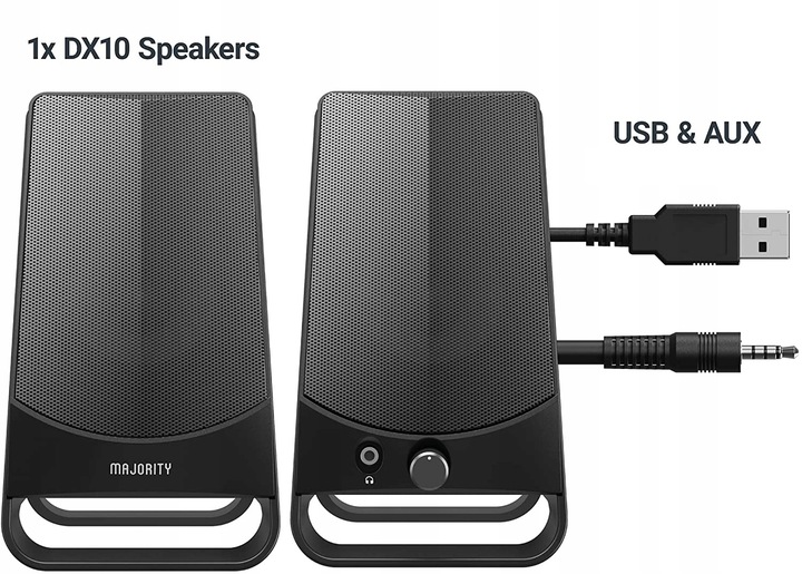 GŁOŚNIKI KOMPUTEROWE DX10 PC TV 10W