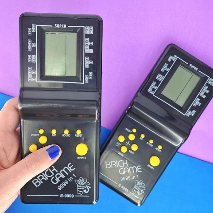 2X ELEKTRONICZNA GRA TETRIS WĘŻYK KONSOLA KIESZONKOWA RETRO ZRĘCZNOŚCIOWA