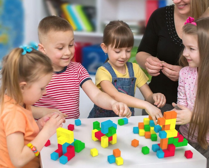 Klocki Konstrukcyjne Magnetyczne Edukacyjne Duże Zestaw Klocków Dla Dzieci