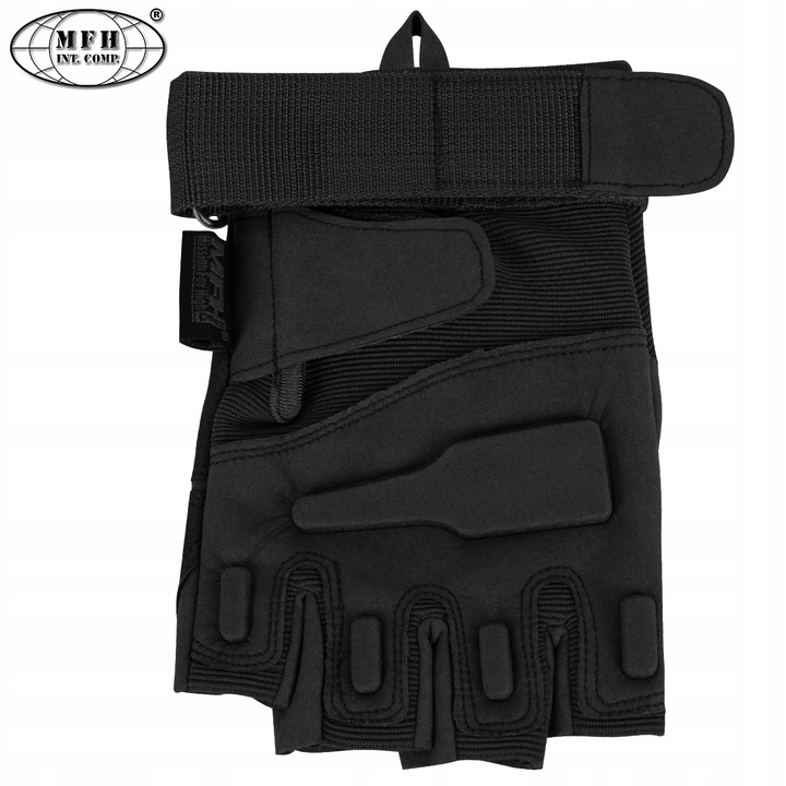 RĘKAWICE TAKTYCZNE BEZ PALCÓW PRO MFH Czarne XXL