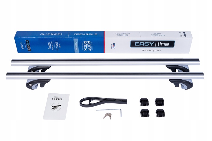 UNIWERSALNY BAGAZNIK DACHOWY POPRZECZKI NA DACH BELKI DACHOWE RELINGI 120cm