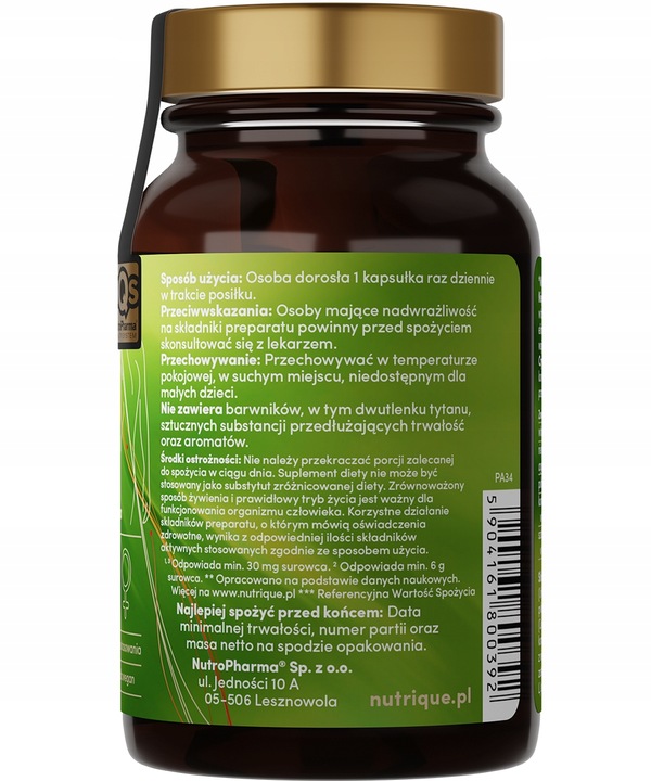 Suplement diety - Twój PMS pod kontrolą* - 60 kapsułek - Nutrique