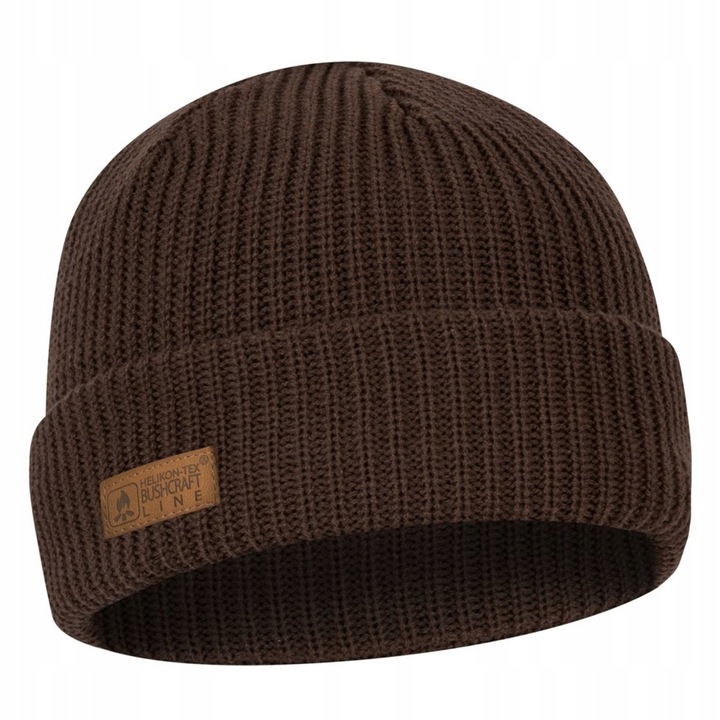 CZAPKA ZIMOWA WANDERER WEŁNA MERINO NA ZIMĘ BUSHCRAFT HELIKON EARTH BROWN