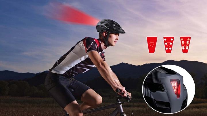 DUNLOP KASK na rower ostrzegawcze światło LED rozmiar M regulowany