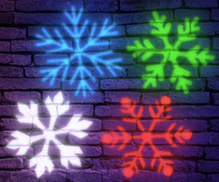 PROJEKTOR ŚWIĄTECZNY LASEROWY EFEKTY RUCHOMY NA DOM PŁATKI ŚNIEGU LED MOC