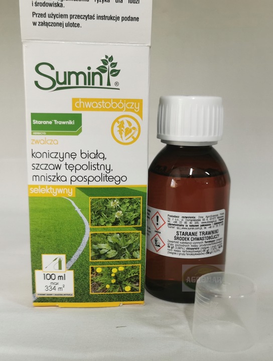 Starane Trawniki na Chwasty w Trawnikach, Boiskach NIE NISZCZY TRAWY 100ml