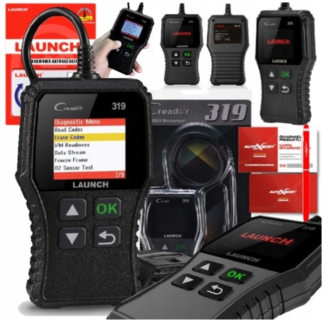 NAJLEPSZY PROFESJONALNY TESTER DIAGNOSTYCZNY LAUNCH CR319 OBDII JĘZYKPOLSKI