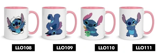 KUBEK RÓŻOWY NA PREZENT DLA FANA LILO STICH WZORY + OPAKOWANIE GRATIS