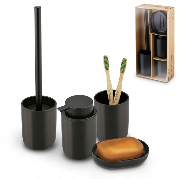 AKCESORIA do ŁAZIENKI dozownik na mydło szczotka do WC mydelniczka Tadar