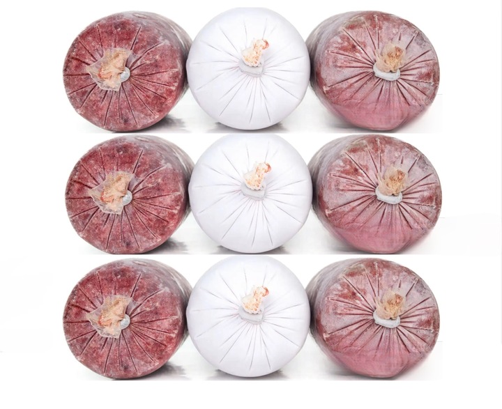 BATON WOŁOWY MIĘSO MROŻONE DLA PSA 100% BARF 10KG 20 x 0,5KG WOŁOWE KARMA