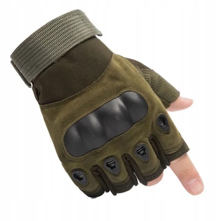 RĘKAWICE TAKTYCZNE BOJOWE rozm. XL SURVIVAL MILITARNE RĘKAWICZKI BEZ PALCÓW