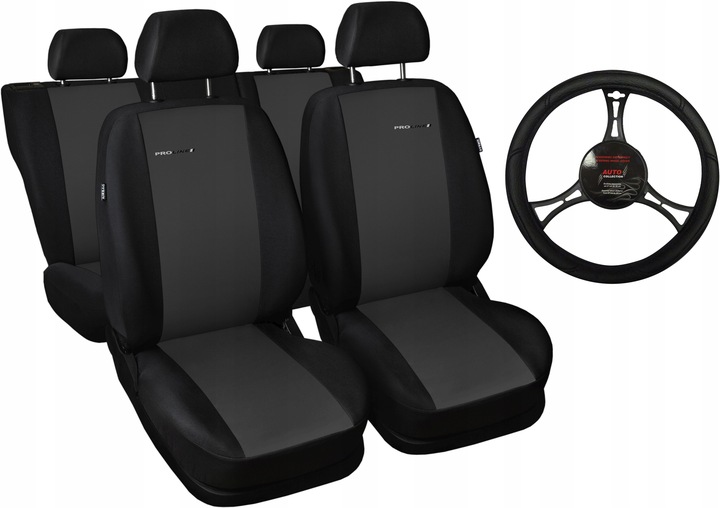 POKROWCE NA FOTELE SAMOCHODOWE + NA KIEROWNICE