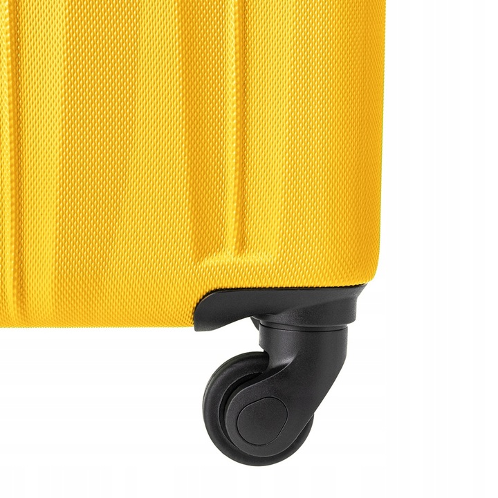 PUCCINI Walizka Kabinowa Podróżna Na Kółkach Do Samolotu Żółta ABS021C-6