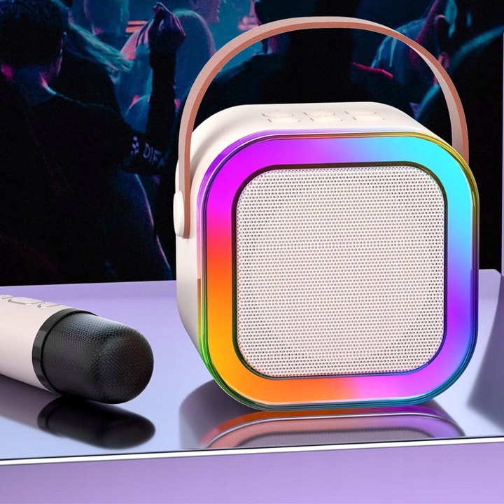 Bezprzewodowy Zestaw Do Karaoke Dla Dzieci Bluetooth Głośnik + 2 mikrofony