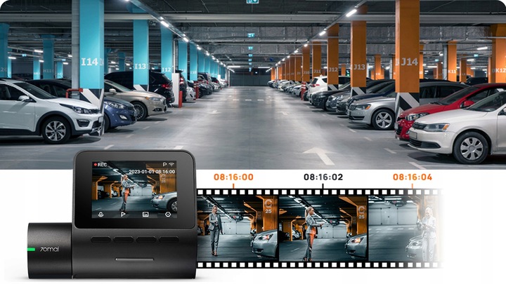 Kamera samochodowa 70mai Wideorejestrator A200 + tylna RC11+ parking+ 128GB