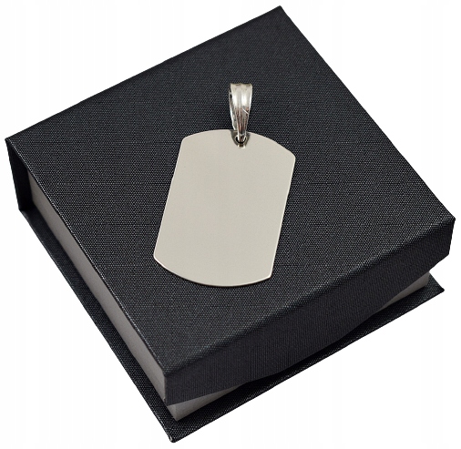 SREBRNY NIEŚMIERTELNIK ZAWIESZKA PR. 925 + GRAWER ZDJĘCIE + PUDEŁKO