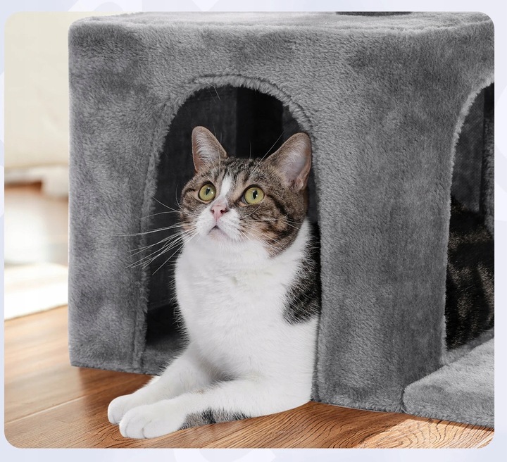 Drapak dla kota drzewo legowisko domek zabawka 80cm (F061)