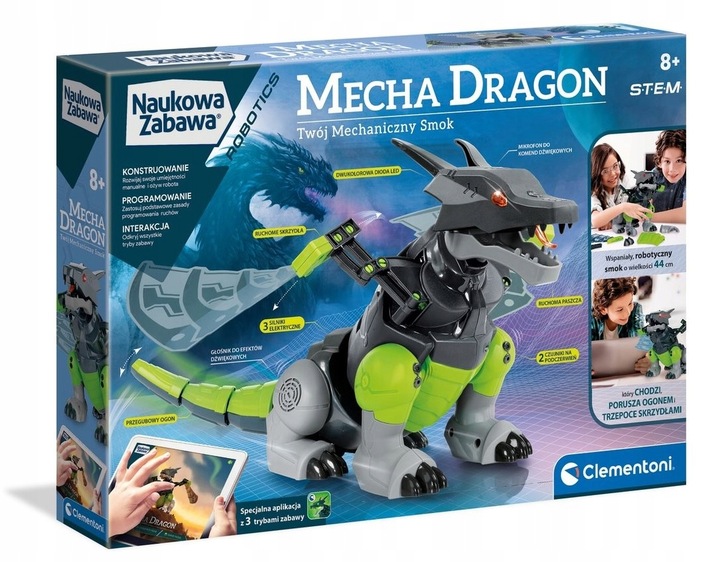 Interaktywny Smok Mechaniczny Clementoni