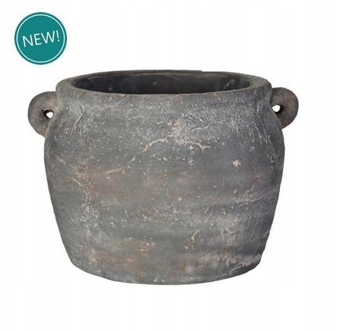 OSŁONKA DONICZKA 17,6 cm Amfora szara