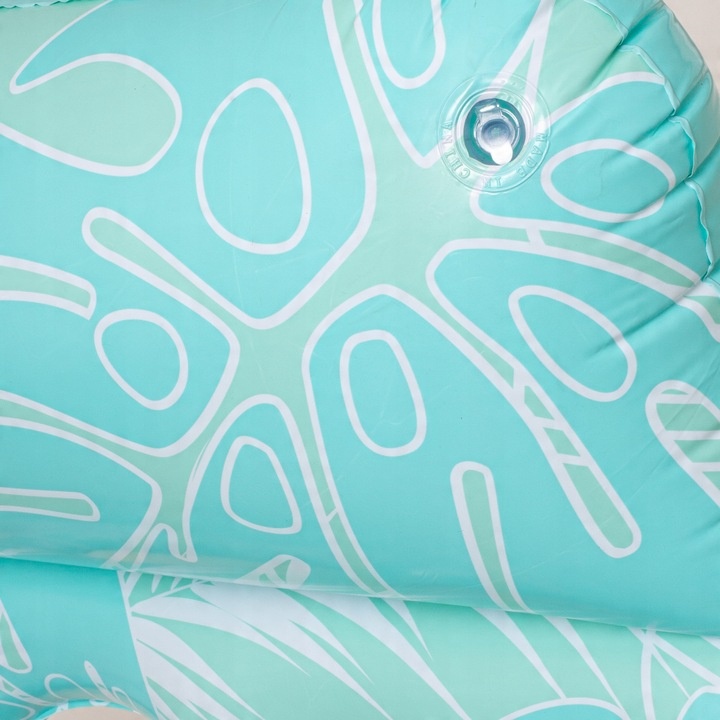 MATERAC DMUCHANY DO PŁYWANIA Z OTWORAMI PODUSZKĄ PLAŻOWY WODNY LEŻAK PLAŻĘ