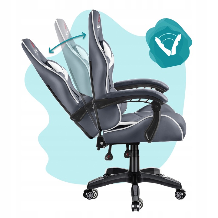 FOTEL GAMINGOWY DLA GRACZA BIUROWY HELL'S