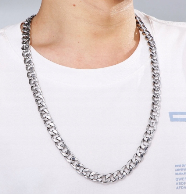 GRUBY Łańcuszek Srebrny Męski Pancerka ŁAŃCUCH WYTRZYMAŁY ELEGANCKI