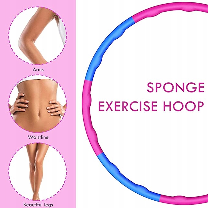 Hula hop Ysislybin 95 cm niebiesko-szary