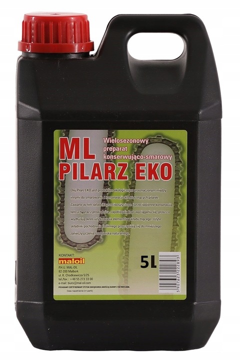 OLEJ DO SMAROWANIA PROWADNIC ŁAŃCUCHÓW PIŁY 5L + OLEJ DO MIESZANKI PALIW 1L