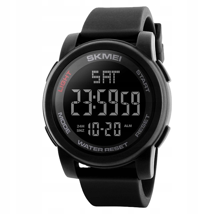 Zegarek męski elektroniczny wiele funkcji duża tarcza
