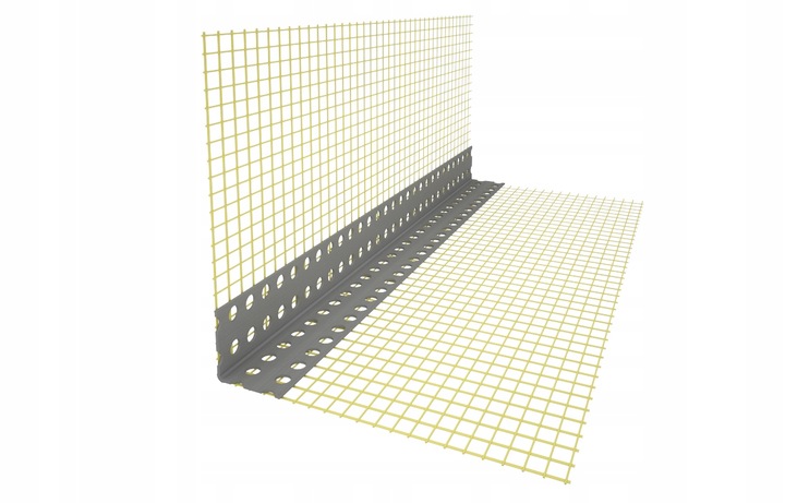 NAROŻNIK PCV Z SIATKĄ 2,5 MB styropian 25 sztuk