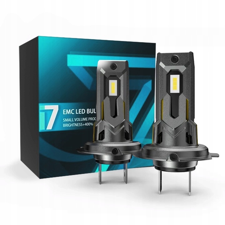 Żarówki H7 LED CSP biała 6500K 1do1 12V CANBUS CAN MOCNE WIECEJ ŚWIATŁA