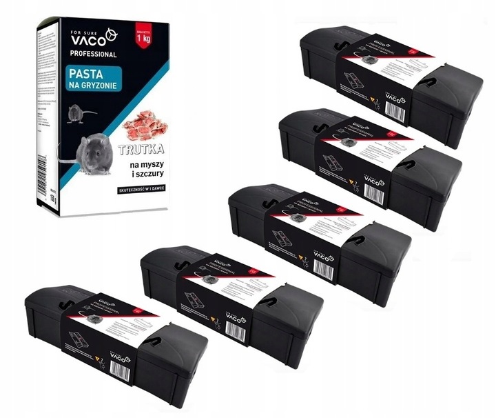 ZESTAW DO DERATYZACJI STACJA TRUTKA MYSZY SZCZURY