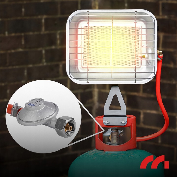 PIECYK NA GAZ PROMIENNIK GRZEJNIK GAZOWY UCHWYT NA BUTLE SŁONECZKO 4500W